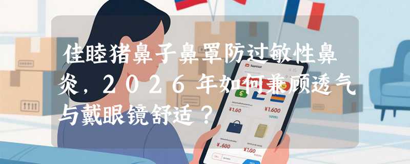 佳睦猪鼻子鼻罩防过敏性鼻炎，2026年如何兼顾透气与戴眼镜舒适？