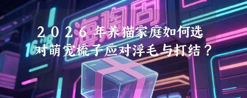 2026年养猫家庭如何选对萌宠梳子应对浮毛与打结？