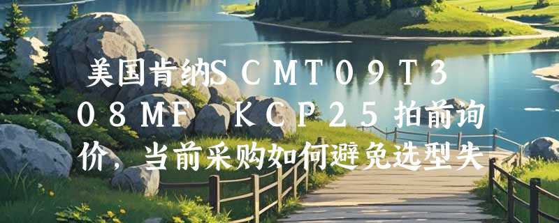 美国肯纳SCMT09T308MF KCP25拍前询价，当前采购如何避免选型失误？