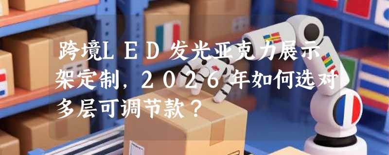 跨境LED发光亚克力展示架定制，2026年如何选对多层可调节款？