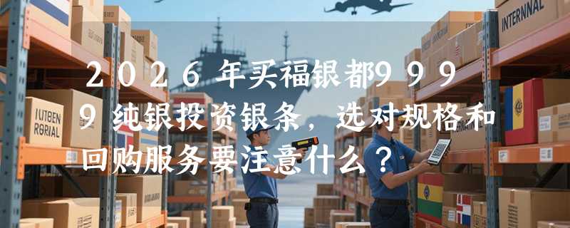 2026年买福银都9999纯银投资银条，选对规格和回购服务要注意什么？