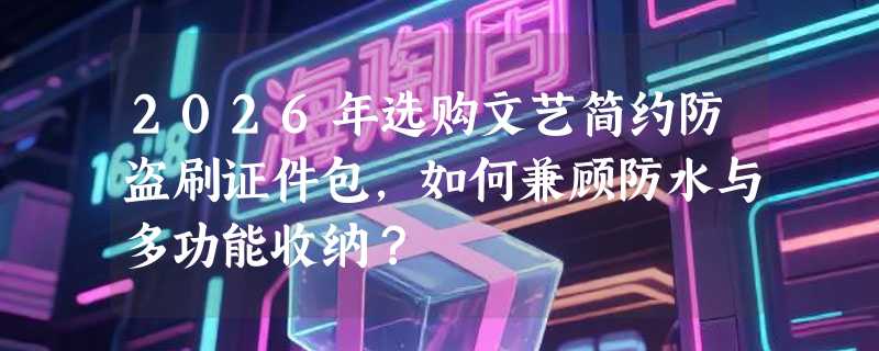 2026年选购文艺简约防盗刷证件包，如何兼顾防水与多功能收纳？