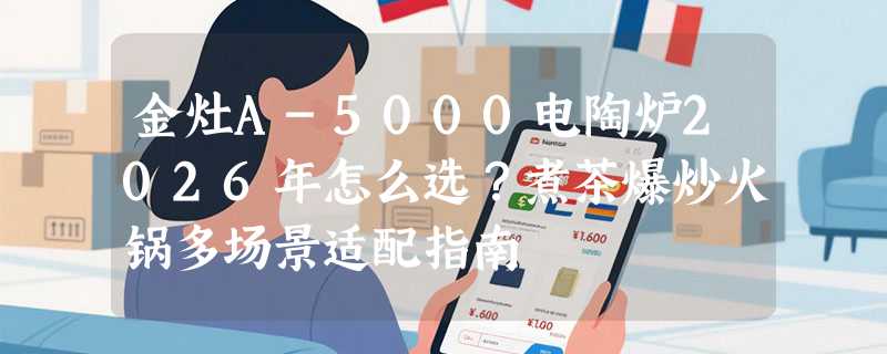 金灶A-5000电陶炉2026年怎么选？煮茶爆炒火锅多场景适配指南
