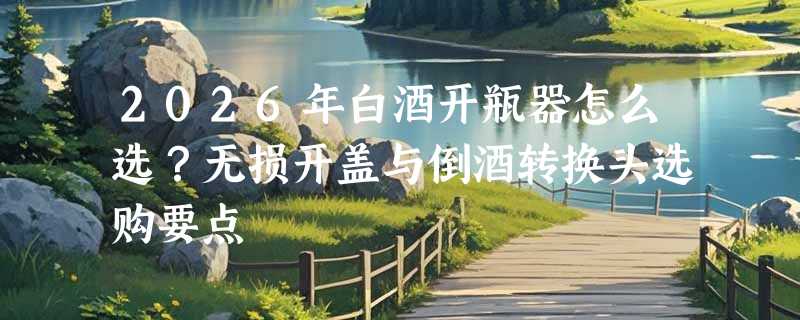 2026年白酒开瓶器怎么选？无损开盖与倒酒转换头选购要点