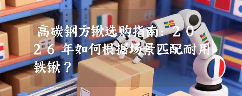 高碳钢方锹选购指南：2026年如何根据场景匹配耐用铁锹？