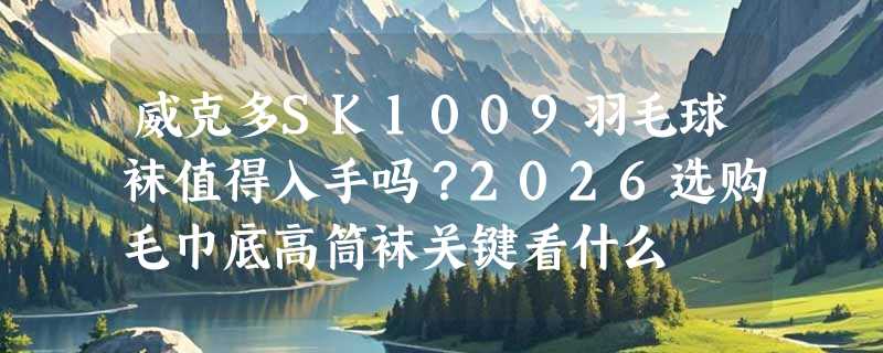 威克多SK1009羽毛球袜值得入手吗？2026选购毛巾底高筒袜关键看什么