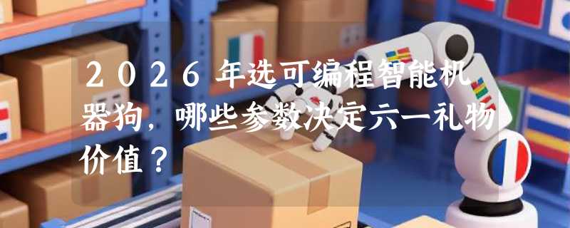 2026年选可编程智能机器狗，哪些参数决定六一礼物价值？