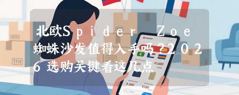 北欧Spider Zoe蜘蛛沙发值得入手吗？2026选购关键看这几点