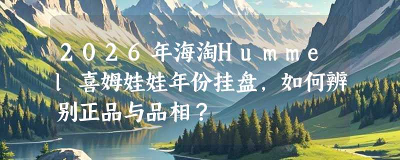 2026年海淘Hummel喜姆娃娃年份挂盘，如何辨别正品与品相？