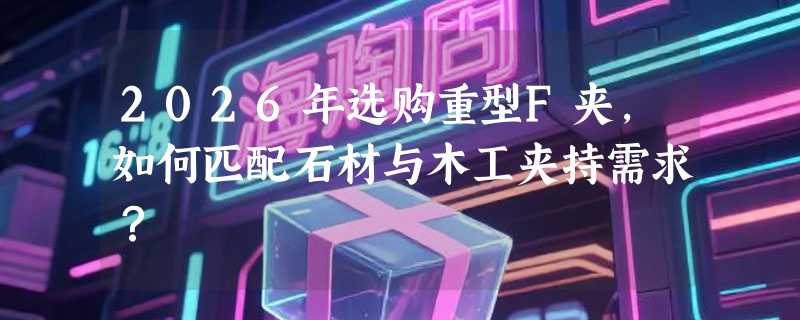 2026年选购重型F夹，如何匹配石材与木工夹持需求？
