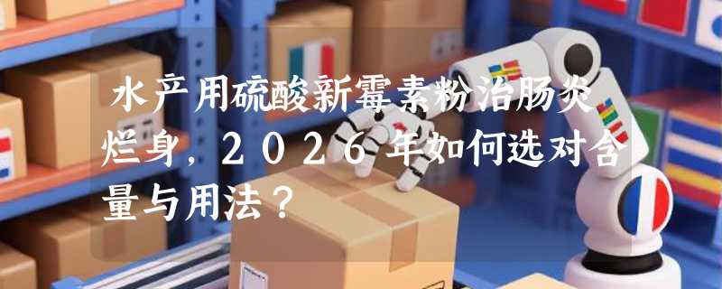 水产用硫酸新霉素粉治肠炎烂身，2026年如何选对含量与用法？