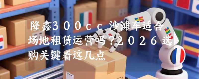 隆鑫300cc沙滩车适合场地租赁运营吗？2026选购关键看这几点