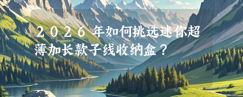 2026年如何挑选迷你超薄加长款子线收纳盒？