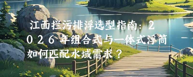 江面拦污排浮选型指南：2026年组合式与一体式浮筒如何匹配水域需求？