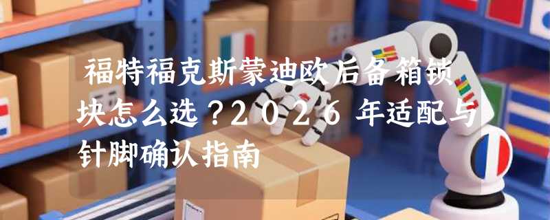 福特福克斯蒙迪欧后备箱锁块怎么选？2026年适配与针脚确认指南