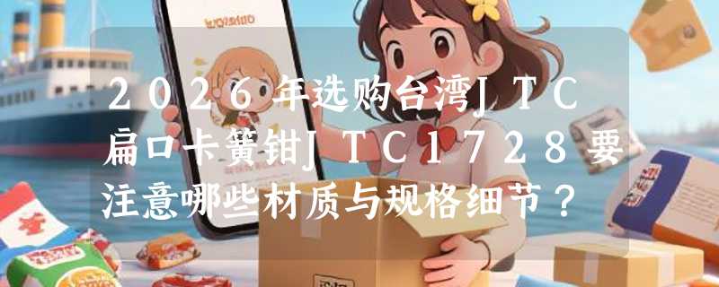 2026年选购台湾JTC扁口卡簧钳JTC1728要注意哪些材质与规格细节？