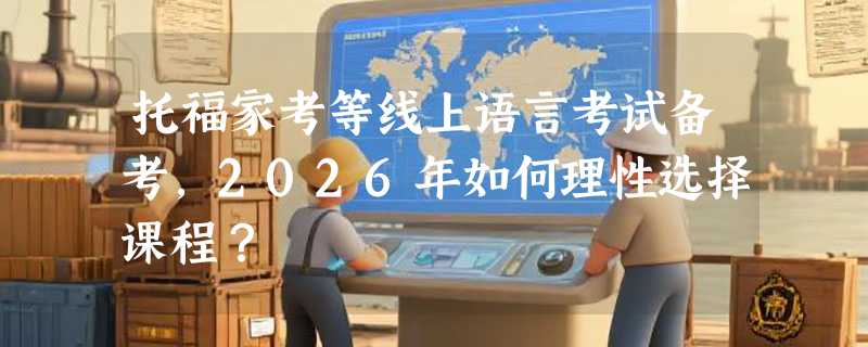 托福家考等线上语言考试备考，2026年如何理性选择课程？