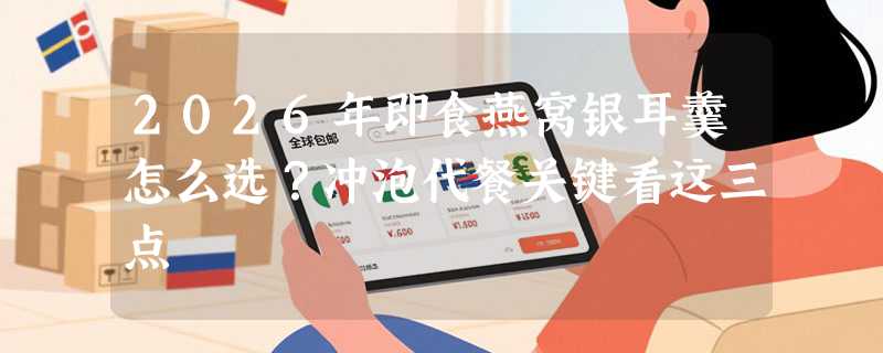 2026年即食燕窝银耳羹怎么选？冲泡代餐关键看这三点