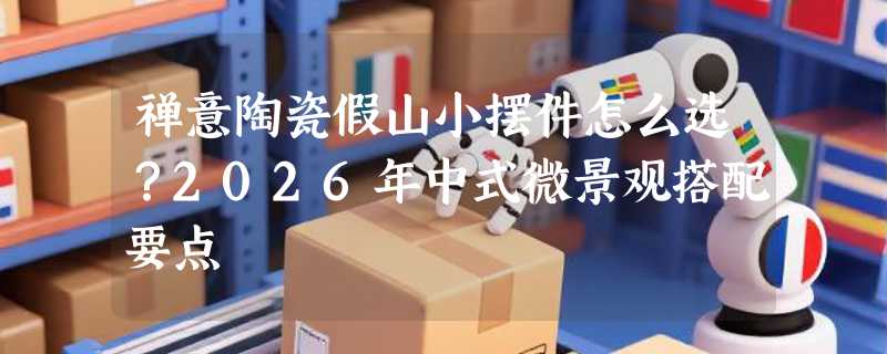 禅意陶瓷假山小摆件怎么选？2026年中式微景观搭配要点