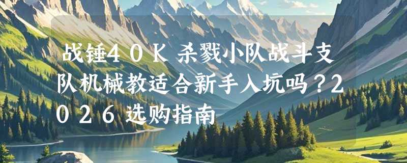 战锤40K杀戮小队战斗支队机械教适合新手入坑吗？2026选购指南