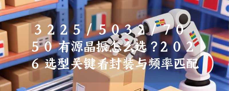 3225/5032/7050有源晶振怎么选？2026选型关键看封装与频率匹配