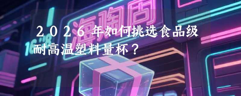 2026年如何挑选食品级耐高温塑料量杯？