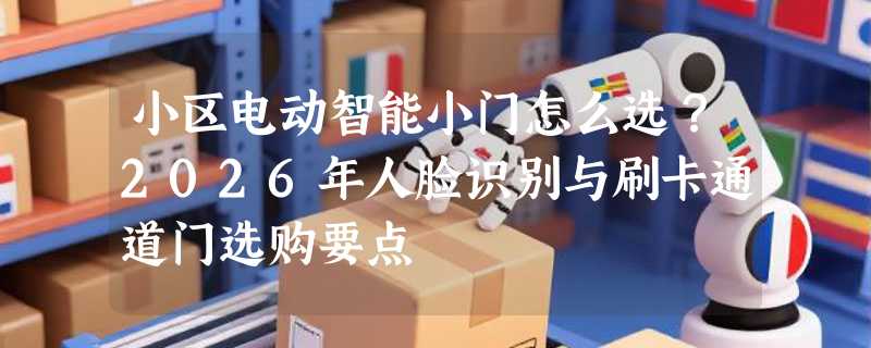 小区电动智能小门怎么选？2026年人脸识别与刷卡通道门选购要点
