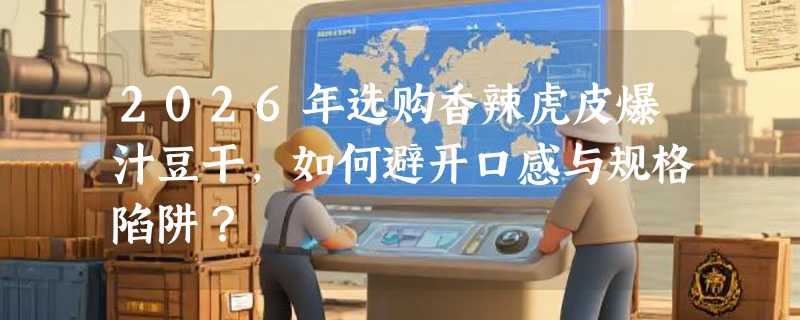 2026年选购香辣虎皮爆汁豆干，如何避开口感与规格陷阱？