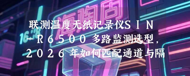 联测温度无纸记录仪SIN-R6500多路监测选型，2026年如何匹配通道与隔离需求？