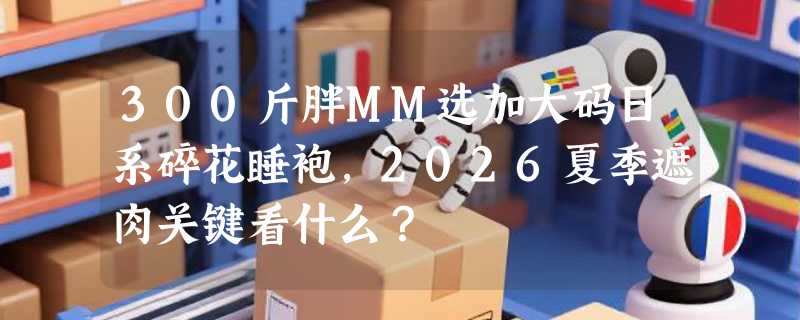 300斤胖MM选加大码日系碎花睡袍，2026夏季遮肉关键看什么？