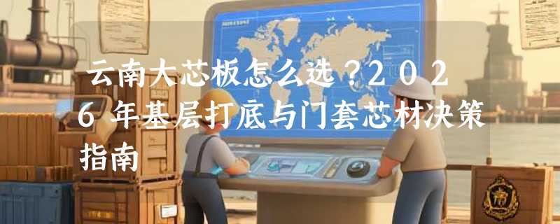 云南大芯板怎么选？2026年基层打底与门套芯材决策指南