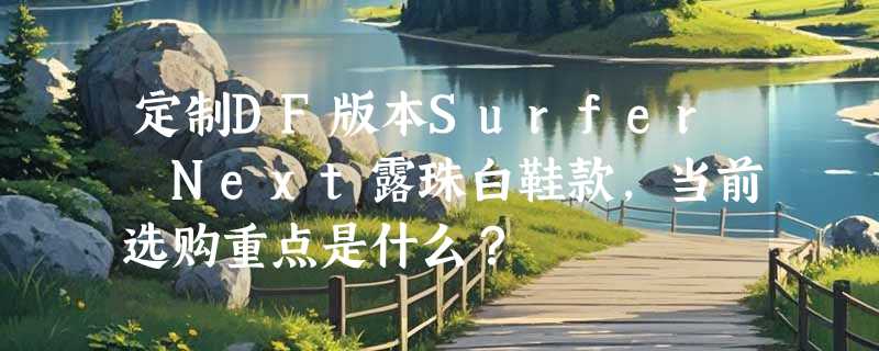 定制DF版本Surfer Next露珠白鞋款，当前选购重点是什么？