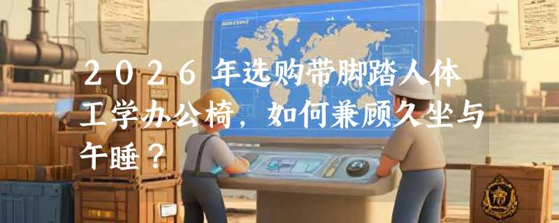 2026年选购带脚踏人体工学办公椅，如何兼顾久坐与午睡？