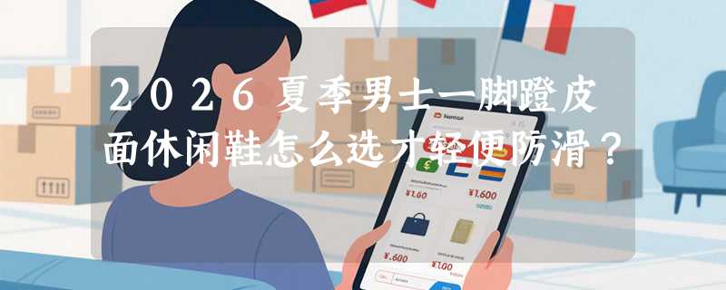 2026夏季男士一脚蹬皮面休闲鞋怎么选才轻便防滑？
