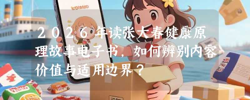 2026年读张大春健康原理故事电子书，如何辨别内容价值与适用边界？