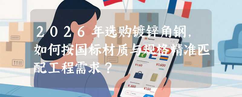 2026年选购镀锌角钢，如何按国标材质与规格精准匹配工程需求？