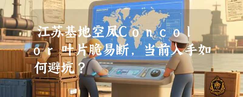 江苏基地空凤Concolor叶片脆易断，当前入手如何避坑？