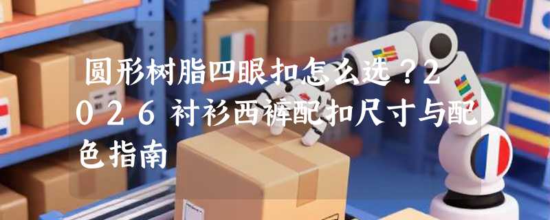 圆形树脂四眼扣怎么选？2026衬衫西裤配扣尺寸与配色指南