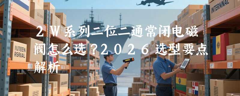 2W系列二位二通常闭电磁阀怎么选？2026选型要点解析