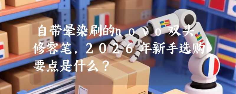 自带晕染刷的novo双头修容笔，2026年新手选购要点是什么？