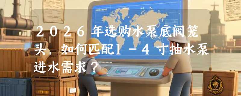 2026年选购水泵底阀笼头，如何匹配1-4寸抽水泵进水需求？