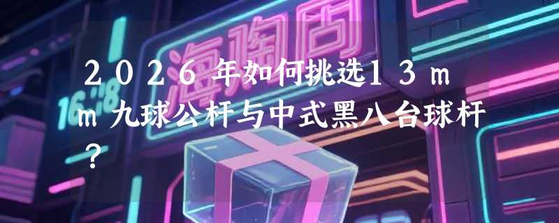 2026年如何挑选13mm九球公杆与中式黑八台球杆？