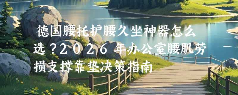 德国腰托护腰久坐神器怎么选？2026年办公室腰肌劳损支撑靠垫决策指南