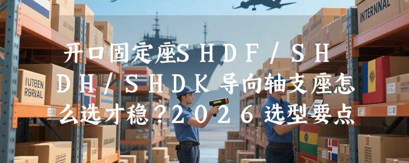 开口固定座SHDF/SHDH/SHDK导向轴支座怎么选才稳？2026选型要点解析