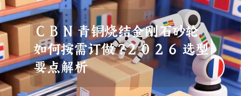CBN青铜烧结金刚石砂轮如何按需订做？2026选型要点解析
