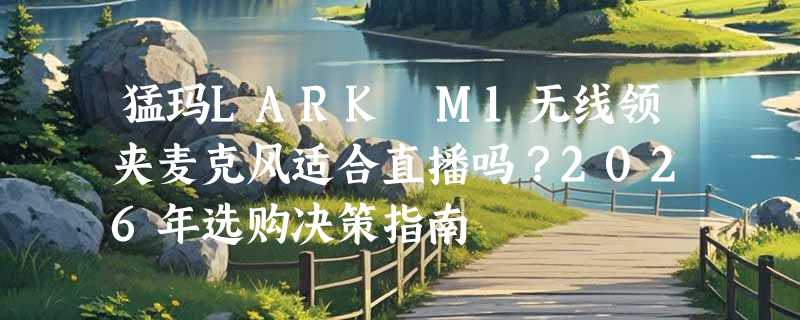 猛玛LARK M1无线领夹麦克风适合直播吗？2026年选购决策指南