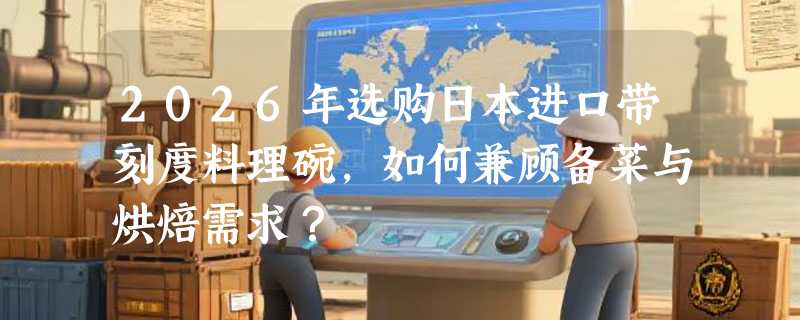 2026年选购日本进口带刻度料理碗，如何兼顾备菜与烘焙需求？