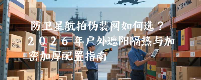 防卫星航拍伪装网如何选？2026年户外遮阳隔热与加密加厚配置指南