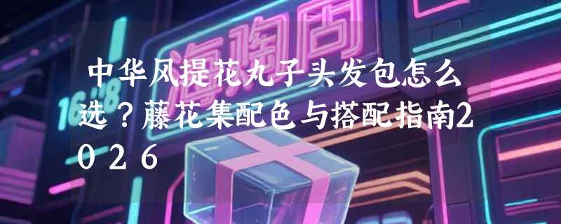 中华风提花丸子头发包怎么选？藤花集配色与搭配指南2026