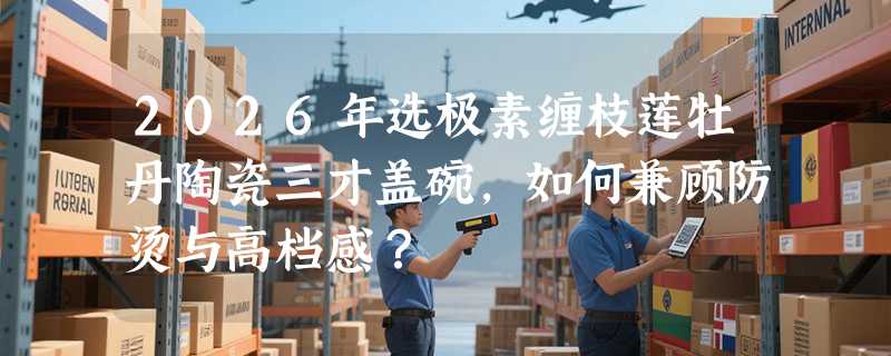 2026年选极素缠枝莲牡丹陶瓷三才盖碗，如何兼顾防烫与高档感？